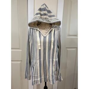 100% Cotton Natural Reflections Bass Pro Shops Blue & White Striped Hoodie